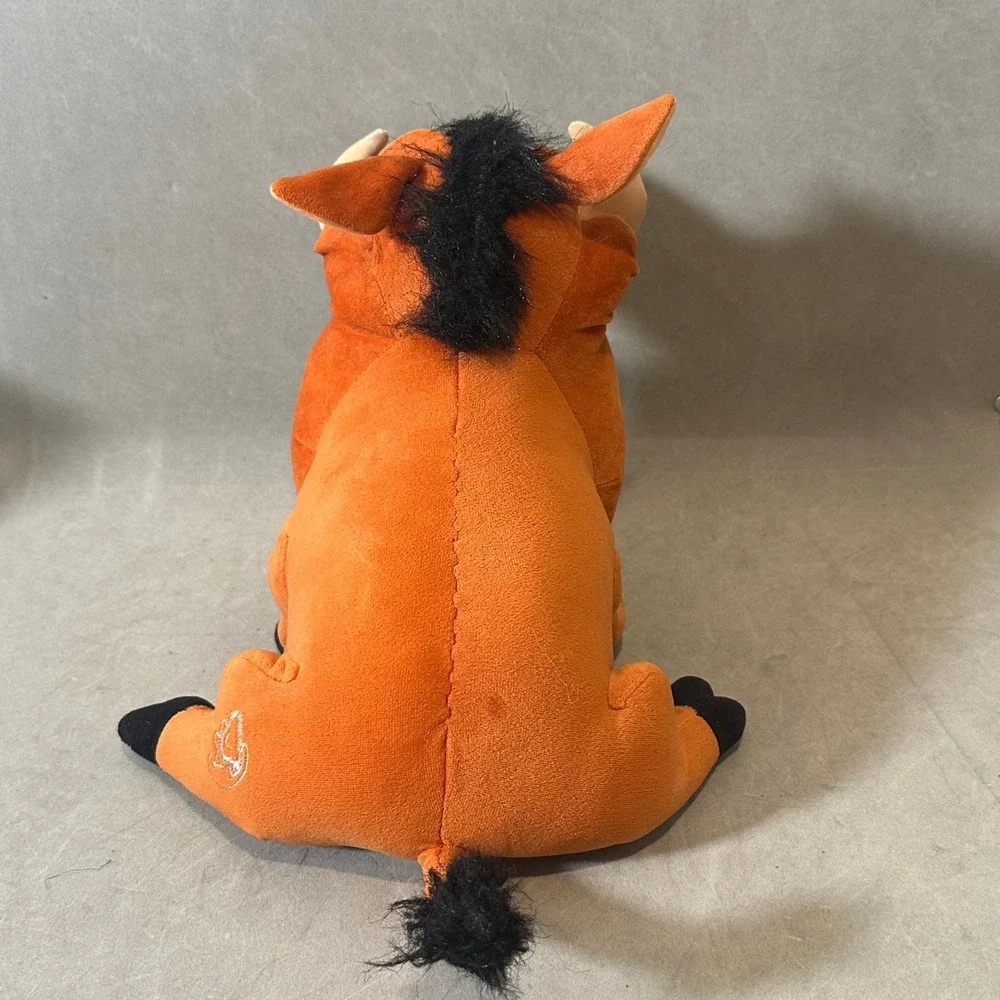 Disney‎ Lion King Pumbaa Plush Hasbro Feed Me Warthog Toy Orange 14 Inch